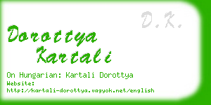 dorottya kartali business card